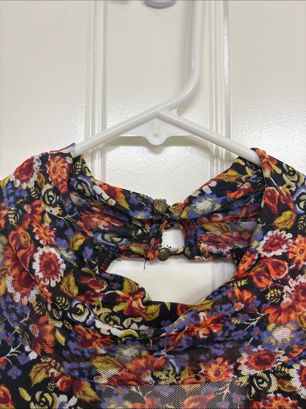 Free People‎ all dolled up floral cropped blouse Size Medium